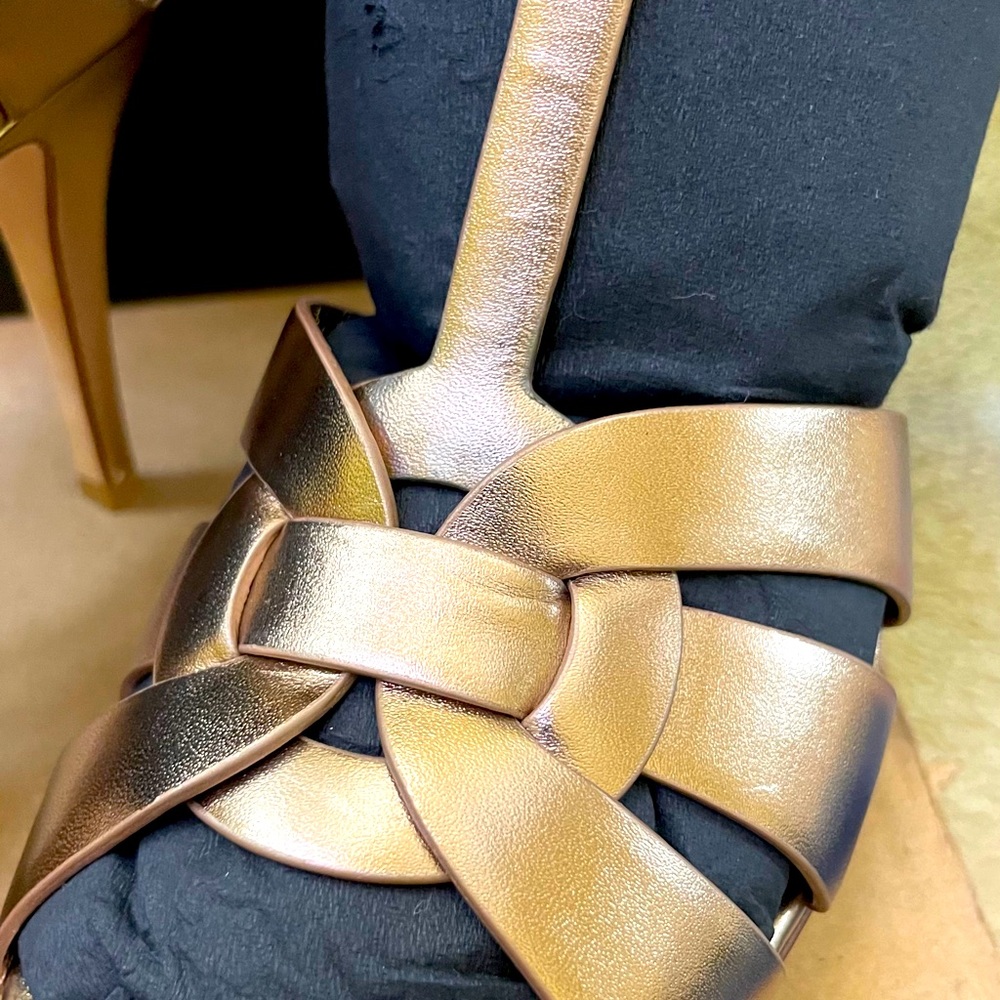 Saint Laurent Rose Gold Heels